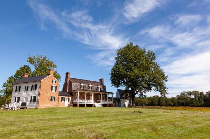 18th century colonial era farmhouse in Maryland